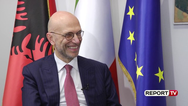 Report TV - Intervista e plotë me ambasadorin italian Alberto Cutillo