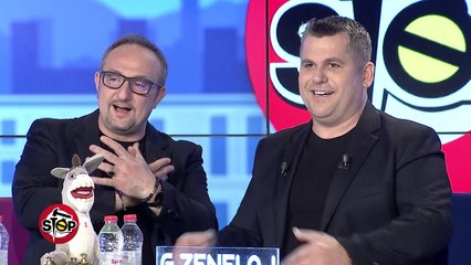 Stop- Zevendeskryeministri italian, Salvini, ben shqiponjen me duar.(12.04.2019)