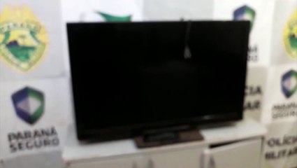 PM localiza televisor abandonado no Centro