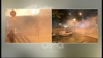 RTV Ora - Protesta tek parlamenti: Hidhet gaz lotsjelles dhe tymuese