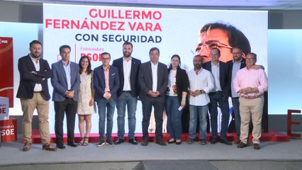 Vara en rueda de prensa tras la victoria electoral