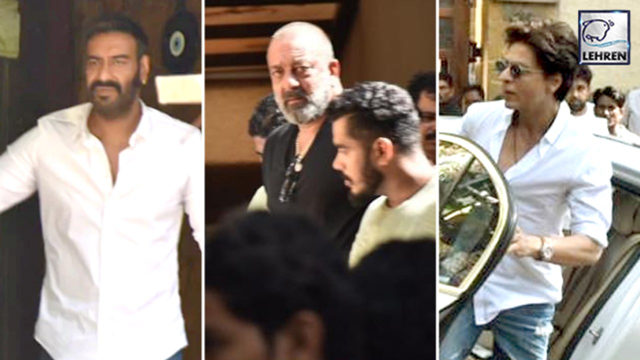 Shah Rukh, Sanjay Dutt और  Sunny Deol हुए  Veeru Devgn के  अंतिम  संस्कार में  शामिल