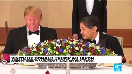 Donald Trump rencontre le nouvel empereur du Japon, Naruhito