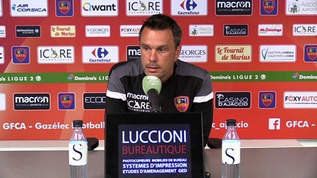 Barrages : le point presse du coach H. Della Maggiore avant Le Mans FC / Gazélec Ajaccio