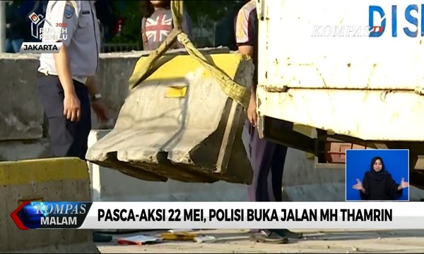 Pasca-Aksi 22 Mei, Polisi Buka Blokir Jalan MH Thamrin