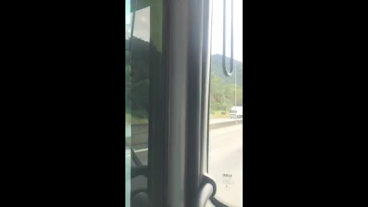 Caminhão pega fogo após acidente na BR-376