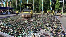 Indonesia steamrolls bootleg alcohol during Ramadan