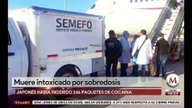 Japones muere durante vuelo en Mexico, traia cocaina en el estomago