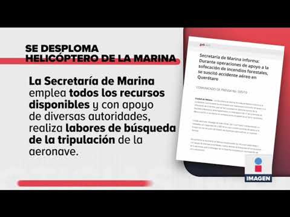 Se desplomó un helicóptero de la SEMAR que apagaba un incendio | Noticias con Ciro Gómez Leyva