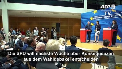 Nahles: Wahlergebnisse sind "für uns alle eine Zäsur"