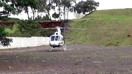 Helicóptero é usado para transporte de bebê de dois meses