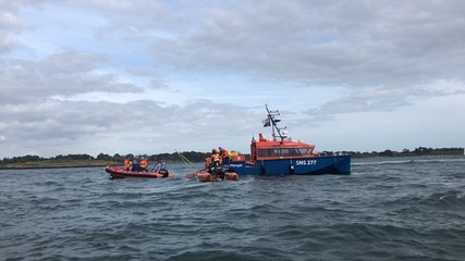Collision entre deux bateaux au banc du Crézic