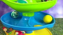 Let's learn colors with fun colorful balls - fun exciting slow motion action while teaching fun