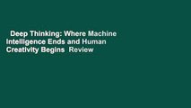 Deep Thinking: Where Machine Intelligence Ends and Human Creativity Begins  Review
