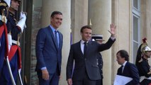 Macron recibe a Pedro Sánchez en el Palacio del Elíseo