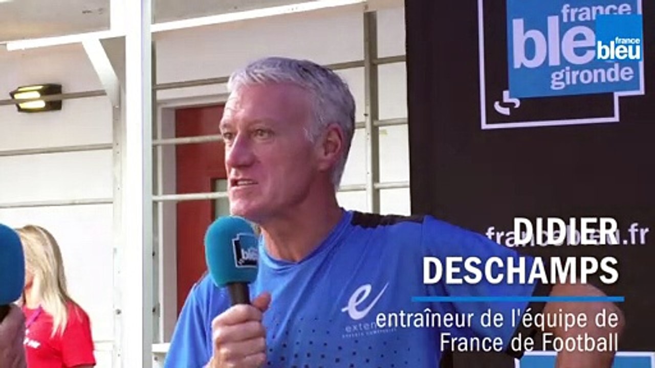 La réaction du bayonnais de naissance Didier Deschamps après la remontée en Top 14 de  l'Aviron Bayonnais