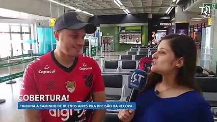 Tribuna a caminho de Buenos Aires pra decisão da Recopa