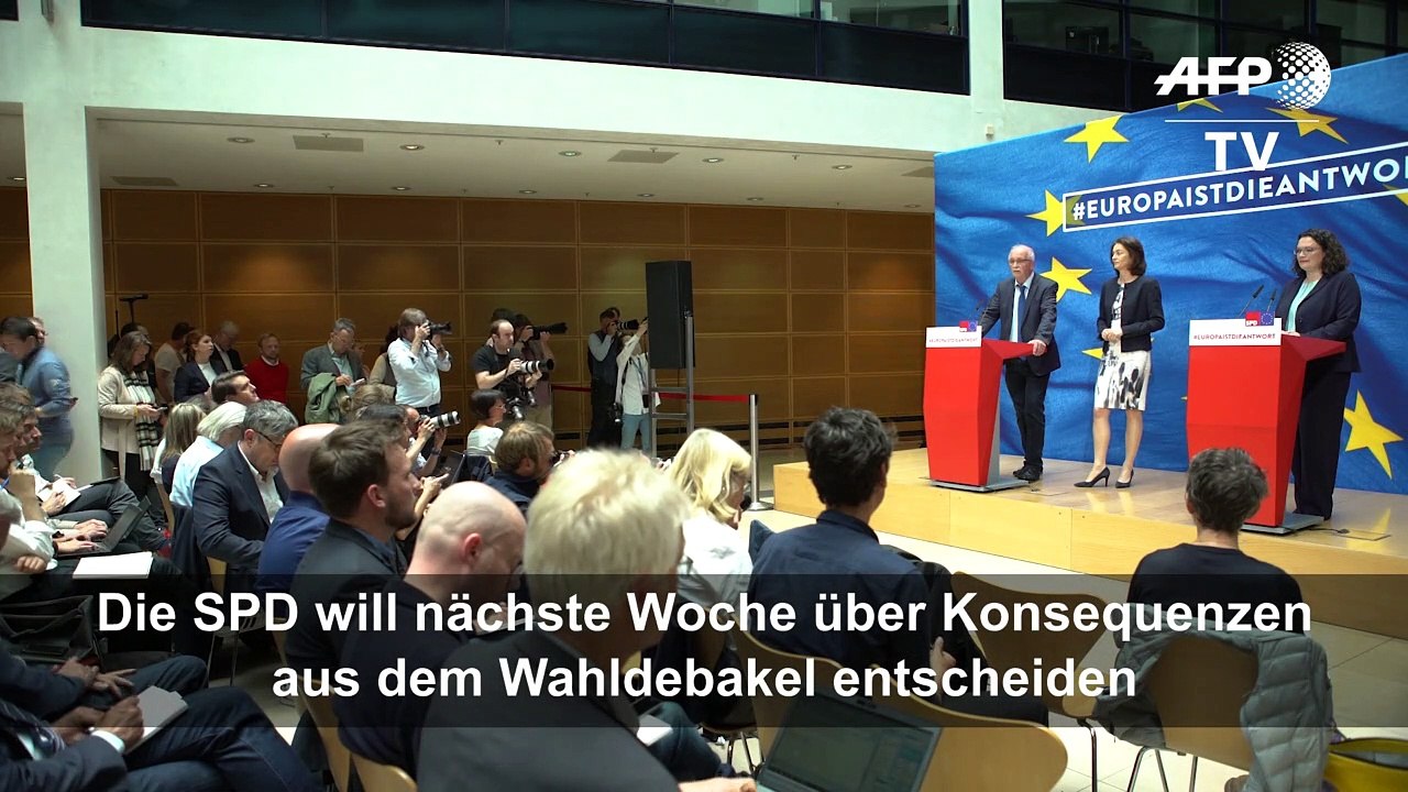 Nahles: wahlergebnisse sind "für uns alle eine zäsur"