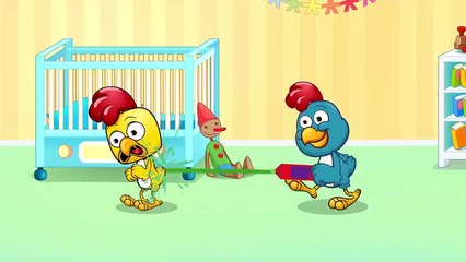 Gallina Pintadita aprender colores con bola de la gimnasia