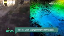 Drones usam laser para monitorar florestas---