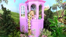 Barbie Rapunzel Bedroom Morning Routine - Cruise Ship with Elsa & Anna