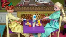 Elsa & Anna  Princess Bedroom Holiday Morning Routine -  Frozen Arendelle Castle Doll House