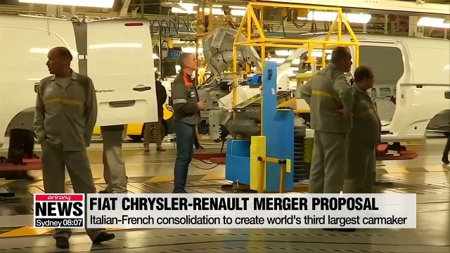 Fiat Chrysler proposes merger with Renault, creating world's #3 auto giant