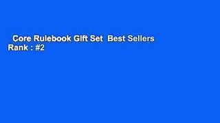 Core Rulebook Gift Set  Best Sellers Rank : #2