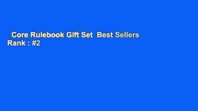 Core Rulebook Gift Set Best Sellers Rank : #2