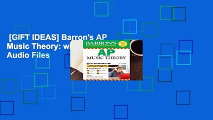 [GIFT IDEAS] Barron's AP Music Theory: with Downloadable Audio Files