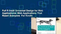 Full E-book Universal Design for Web Applications: Web Applications That Reach Everyone  For Kindle