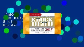 [MOST WISHED]  Knock 'em Dead 2017: The Ultimate Job Search Guide
