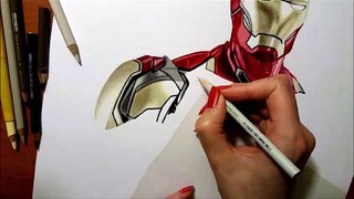 Drawing Iron Man Avengers: Endgame Suit