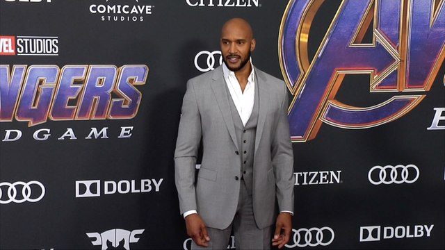 Henry Simmons Avengers: Endgame World Premiere Purple Carpet