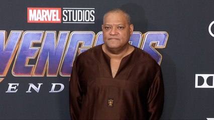 Laurence Fishburne "Avengers: Endgame" World Premiere Purple Carpet
