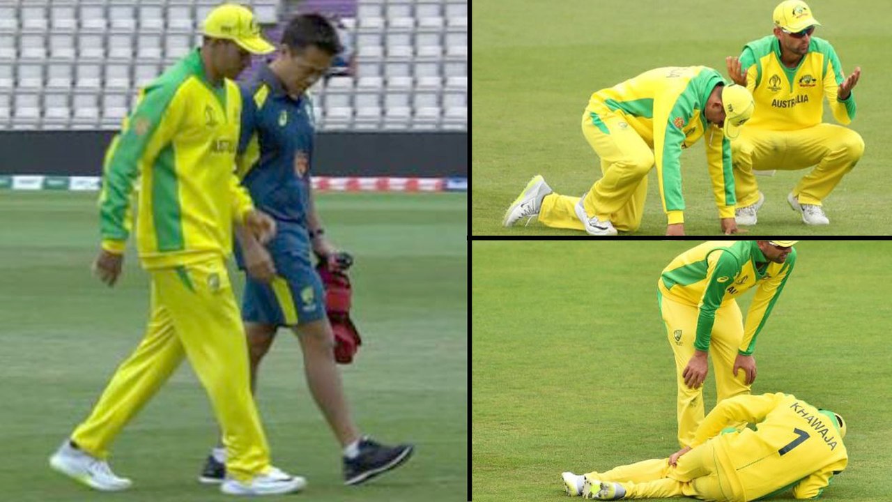 ICC Cricket World Cup 2019 : Usman Khawaja Suffers Knee Injury In Warm-Up Match || Oneindia Telugu
