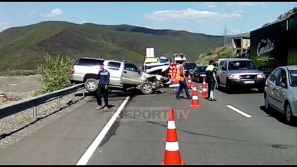 Report TV -Aksidente mes dy makinave në aksin Milot-Rrëshen