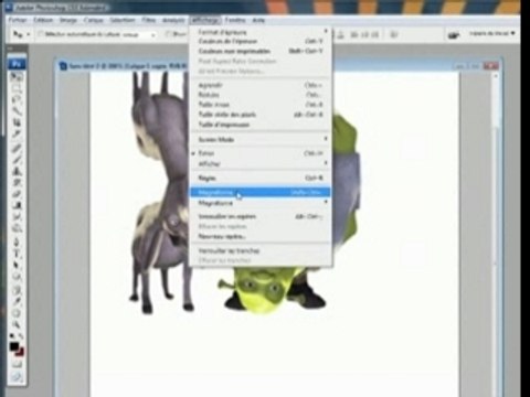Détourage d'image et réflexion sur le sol (Photoshop)