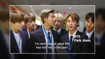 유엔 홈페이지 장식한 'BTS 인터뷰' 영상 화제 / YTN