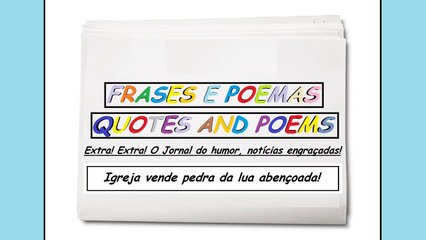 Notícias engraçadas: Igreja vende pedra da lua abençoada! [Frases e Poemas]