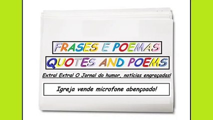 Notícias engraçadas: Igreja vende microfone abençoado! [Frases e Poemas]