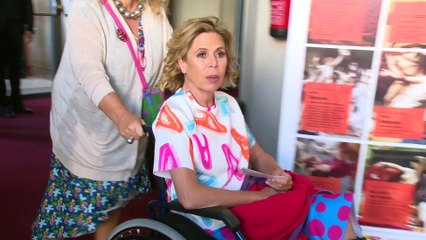 Ágatha Ruiz de la Prada reaparece en silla de ruedas