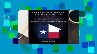 Full E-book Texas Homeowners Association Law: The Essential Legal Guide for Texas Homeowners