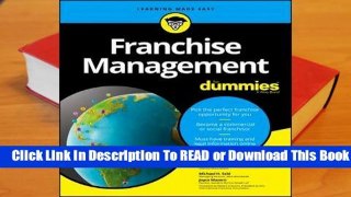 Online Franchise Management for Dummies  For Kindle