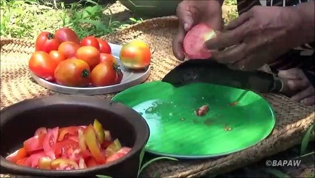 Village des Aliments - Soupe de Tomates préparés dans mon Village par ma Maman