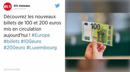 Voici à quoi ressemblent les nouveaux billets de 100 et 200 euros en circulation depuis ce matin