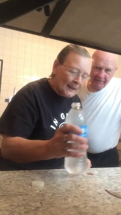 Water bottle prank