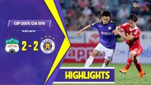 Highlights | HAGL 2-2 Hà Nội | Quang Hải, Công Phượng lập công trong trận cầu quyết liệt|Cúp QG 2018