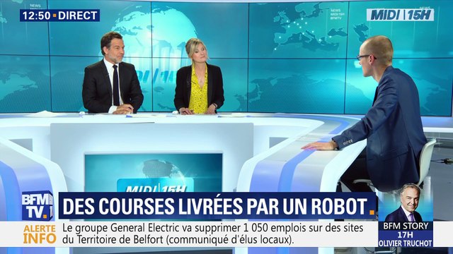 Des courses livrées par un robot