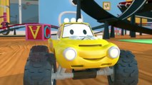 Camion pompier, bulldozer, voiture de course & Lucas le Petit Camion | Dessin animé pour les enfants
